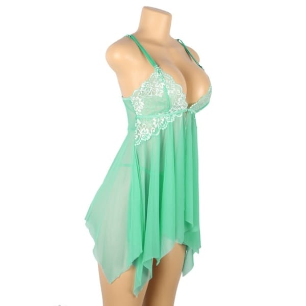 Women's Fashion Irregular Lace See-through Nightdress - Image 10